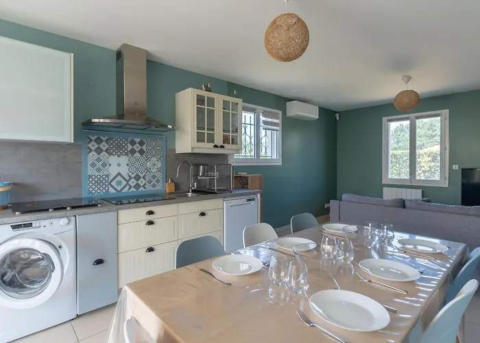 Maison Familiale A Gastes, 400m Du Lac, Climatisee, Jardin, 6 Pers. - Menage Inclus - Fr-1-319-575 Ferienhaus